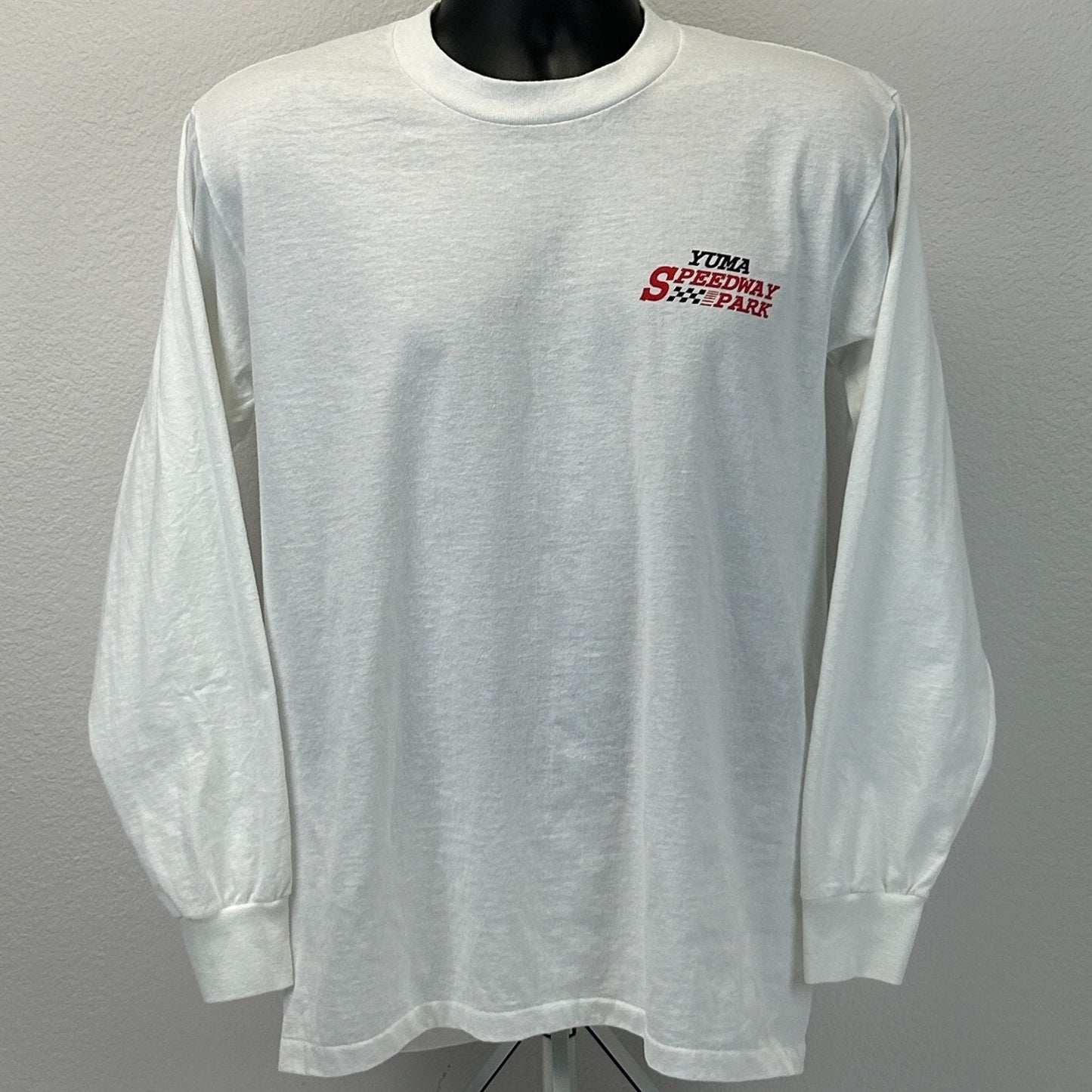 Vintage 90s Yuma Speedway Park T Shirt Cocopah Arizona Race Track White M Medium