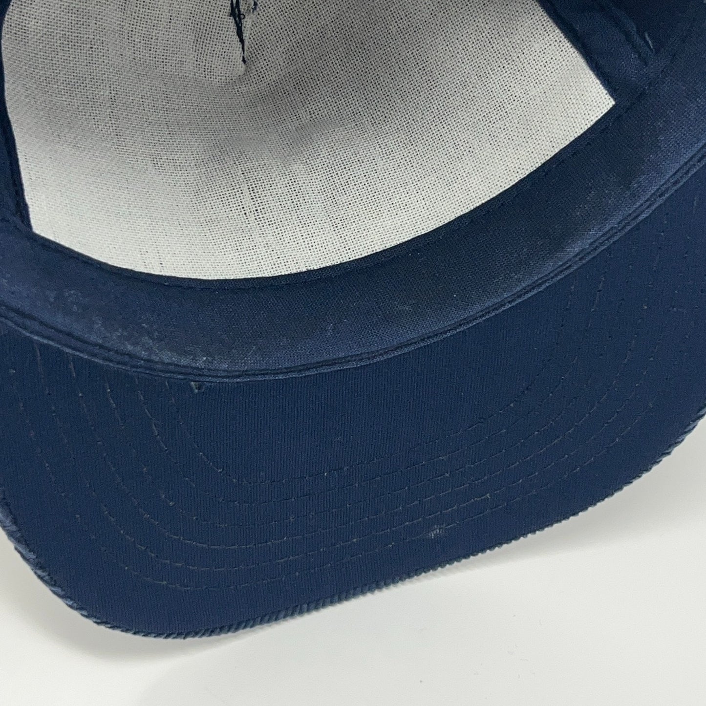 Vintage 90s Notre Dame Fighting Irish Hat Baseball Cap Corduroy Snapback Blue