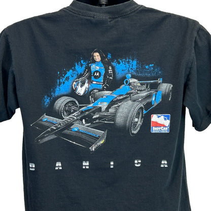 Danica Patrick IndyCar T 恤 中号 印第安纳波利斯 Indy 500 赛车 男式 黑色