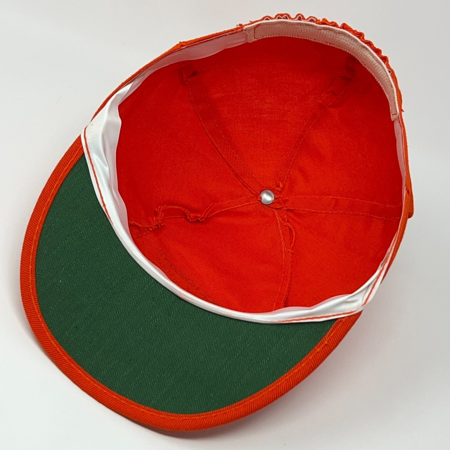 Vintage 70s Pick Hobson Reno Sparks Hat Baseball Cap Nevada Casinos Orange M-L