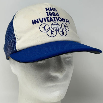 Vintage 1984 HHS Invitational St Louis 1904 Olympics Trucker Baseball Hat Cap