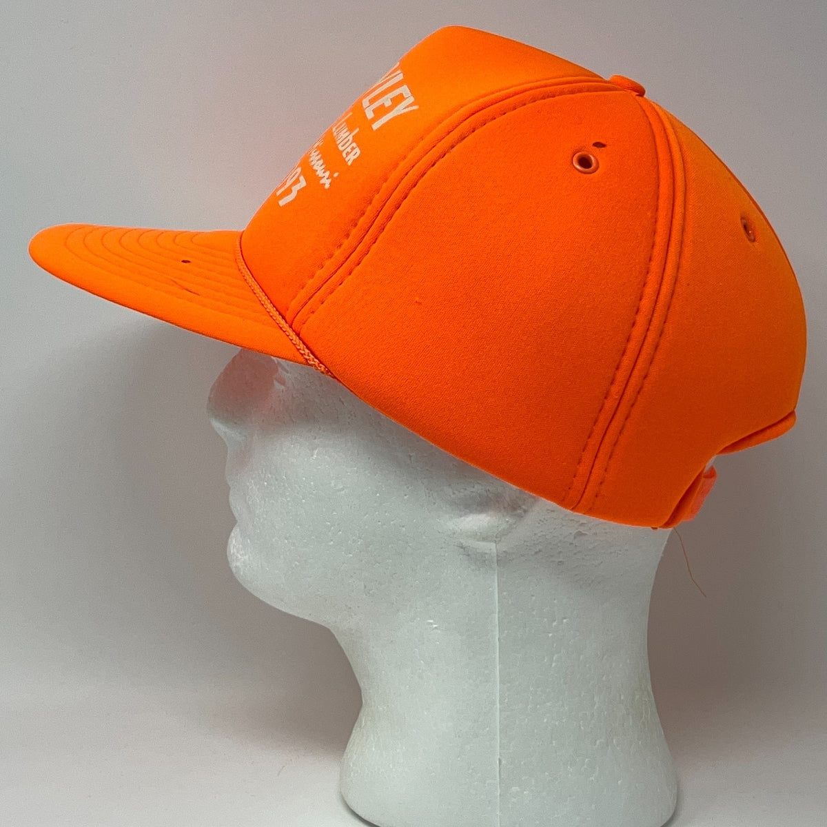 Vintage 90s Brawley Hardware and Lumber Trucker Hat Cap Orange Snapback Missouri