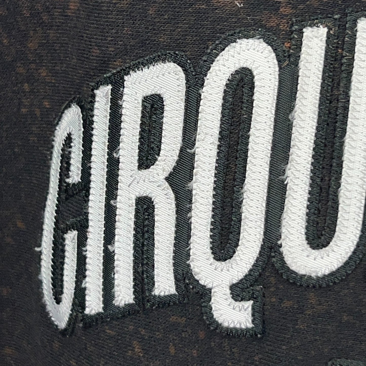 Cirque du Soleil Est 1984 Hoodie Hooded Sweatshirt Bleach Spotted Black 3XL XXXL