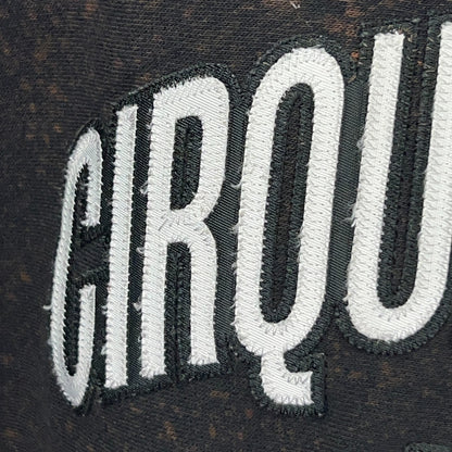 Cirque du Soleil Est 1984 Hoodie Hooded Sweatshirt Bleach Spotted Black 3XL XXXL