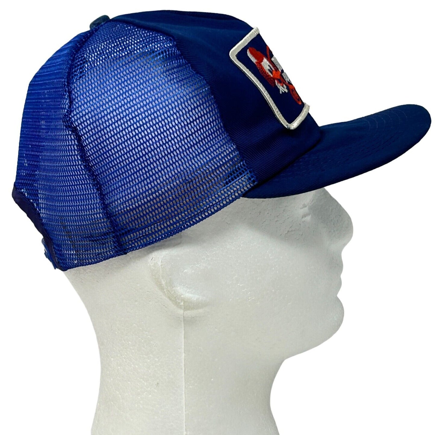 Gorra de béisbol con cierre trasero de malla azul de EE. UU. de Downeys Auto Stores con estilo vintage de los años 80