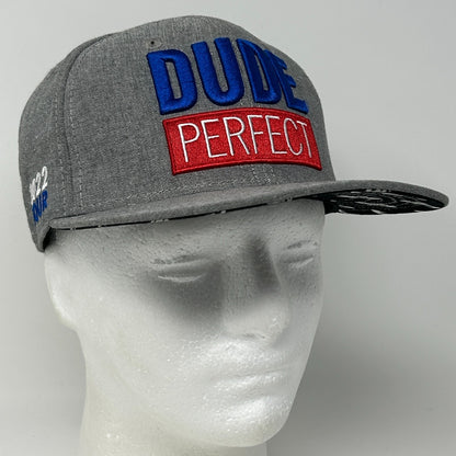 Dude Perfect 2022 Tour Hat Baseball Cap YouTube 6 Panel Snapback Gray