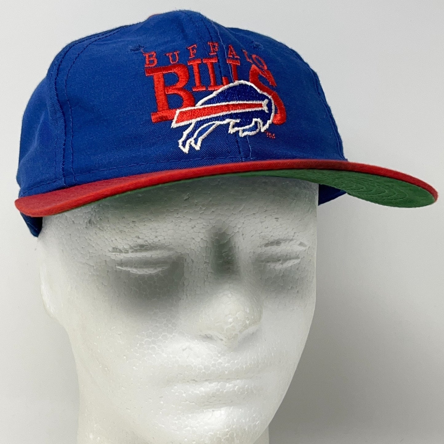 Vintage 90s Buffalo Bills Hat Baseball Cap Team NFL Football AJD Snapback Blue