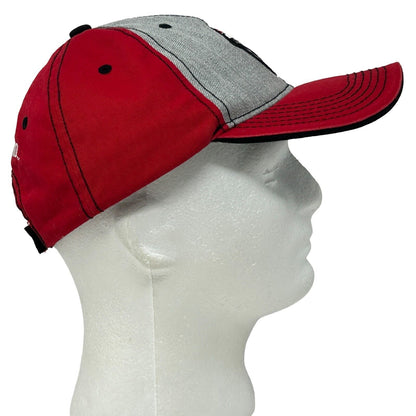 Gorra de béisbol con correa trasera de seis paneles de color rojo de Fox Sports de los Cincinnati Reds Mr Redlegs