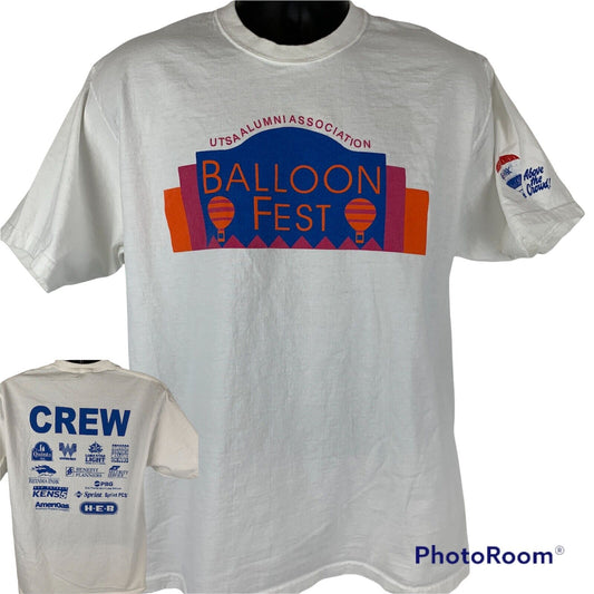 REMAX Hot Air Balloon Festival Vintage 90s T Shirt Large UTSA Texas Mens White