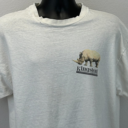 Vintage 90s Distressed Kingston Technology T Shirt Storage Products XL X-Large