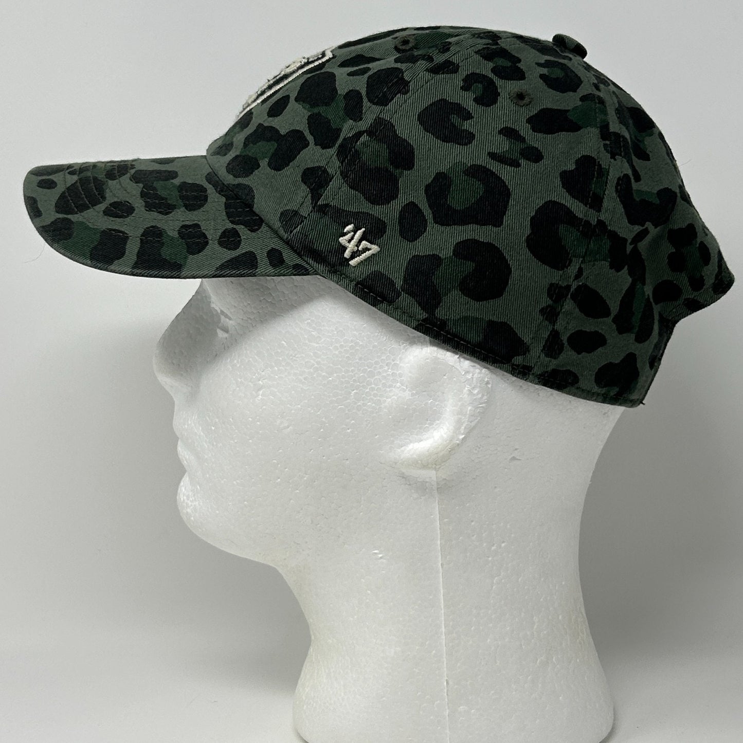 Las Vegas Raiders Hat Baseball Cap Cheetah Jaguar Leopard Print Strapback Green