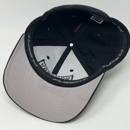 Homeboy Industries Hat Baseball Cap 6 Panel Black On Black FlexFit S-M
