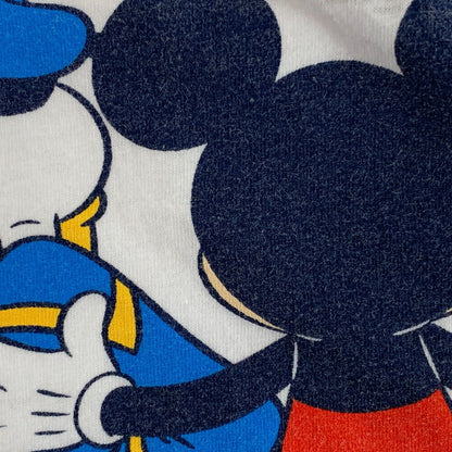 Disney Mickey Mouse T Shirt Small Disneyland Pluto Goofy Donald Duck Mens White