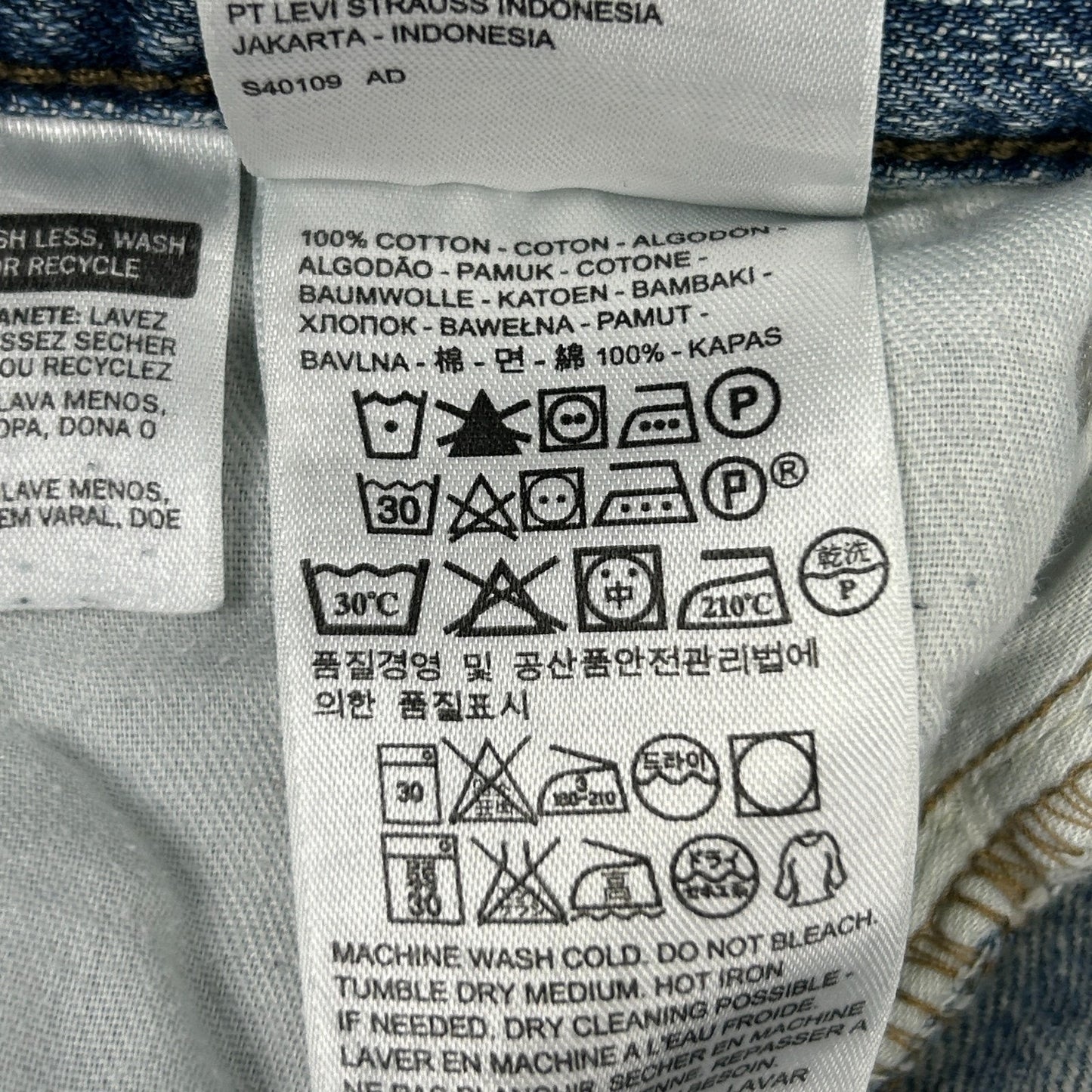 Levis 514 Straight Fit Jeans Distressed Levi Strauss Denim Blue Mens 32x32