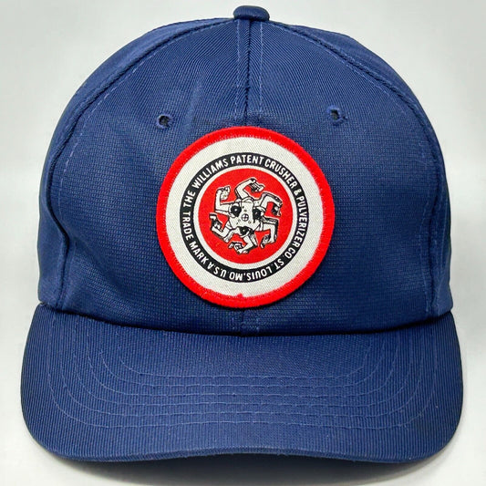 The Williams Patent Crusher Pulverizer Co Vintage 80s Hat Blue Baseball Cap - Neon Vintage