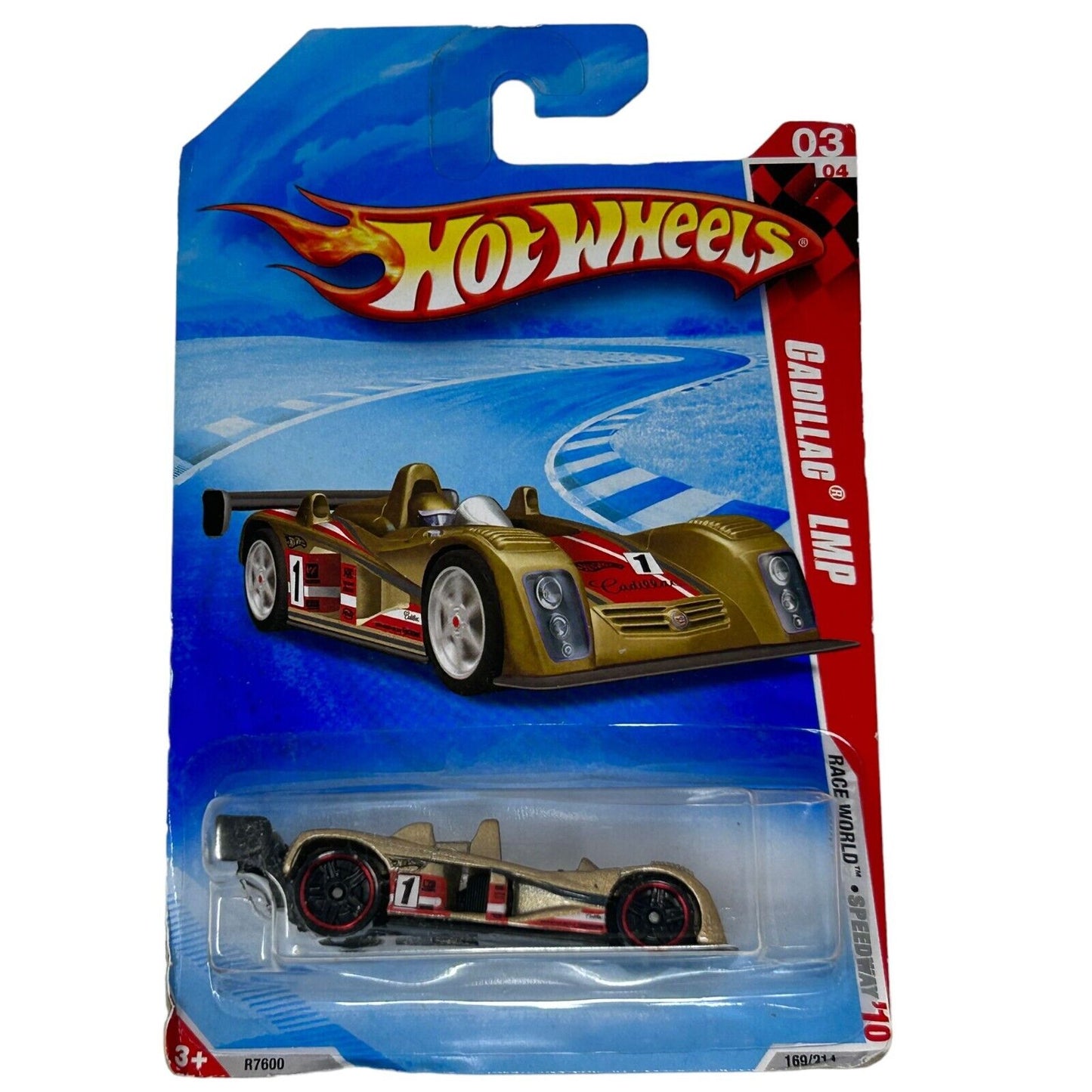 Cadillac LMP Hot Wheels Collectible Diecast Car Gold 2010 Toy Vehicle New