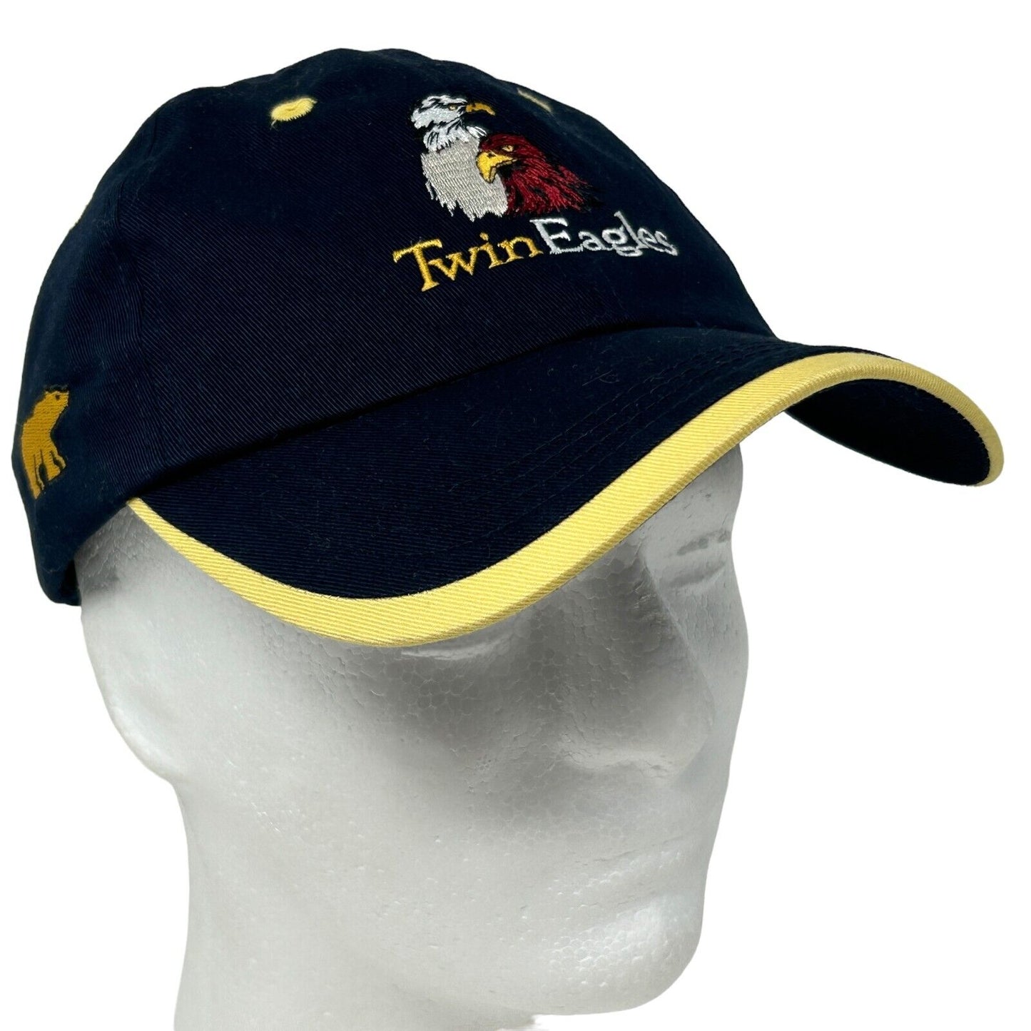 Gorra de béisbol con correa trasera azul para golf de Jack Nicklaus del club de golf Twin Eagles