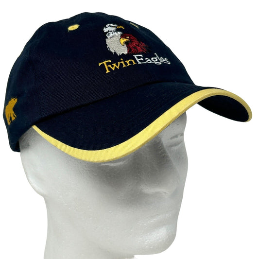 Twin Eagles Golf Club Jack Nicklaus Dad Hat Golfing Blue Strapback Baseball Cap