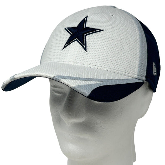 Dallas Cowboys Hat Blue White New Era 39Thirty NFL Baseball Cap Flex S/M