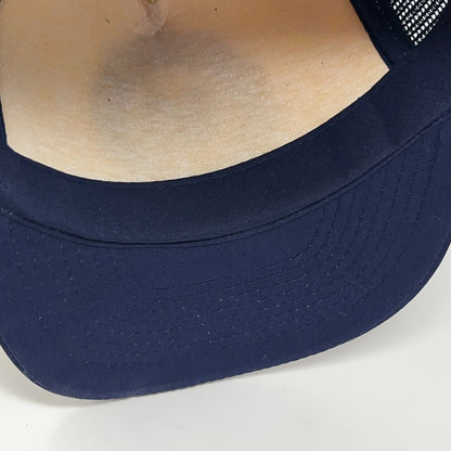 Vintage 80s Iowa Criminal Investigation Trucker Hat Baseball Cap Snapback Blue