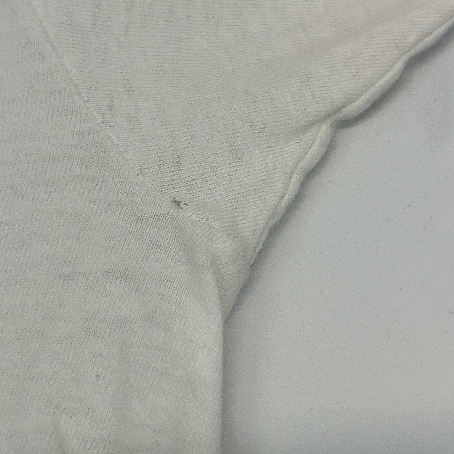 Vintage 80s Distressed Giant Panda Bear T Shirt Hand Painted White Tee S Small