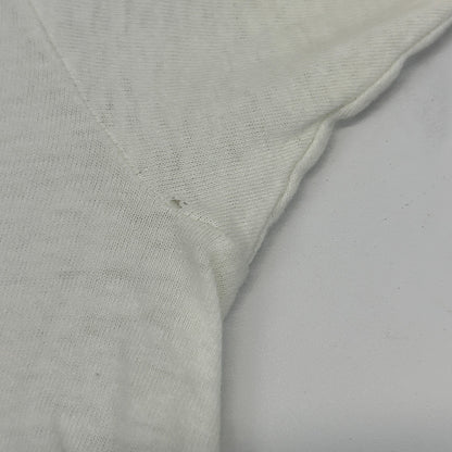 Vintage 80s Distressed Giant Panda Bear T Shirt Hand Painted White Tee S Small