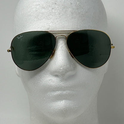 Vintage Ray Ban Aviator Large Metal II Sunglasses L2846 RB3026 60-15-140 Gold