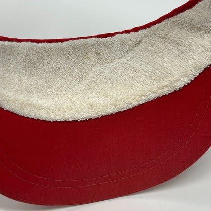 Vintage 80s 90s Collegiate Pacific Visor Hat Cap CP Logo Strapback White