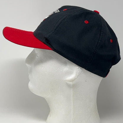 Vintage 90s Chicago Bulls Hat Baseball Cap NBA Basketball Logo 7 Snapback Black