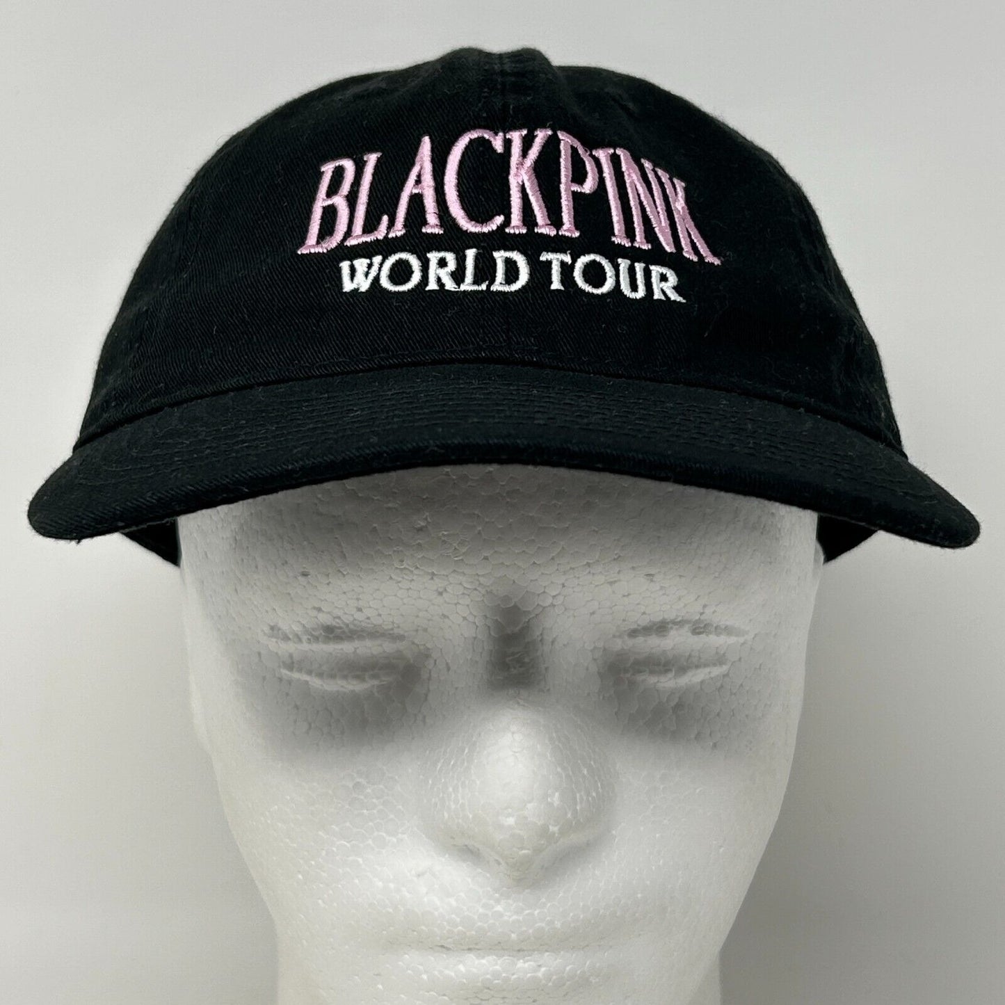 Blackpink World Tour Dad Hat Baseball Cap South Korean K-Pop Strapback Black