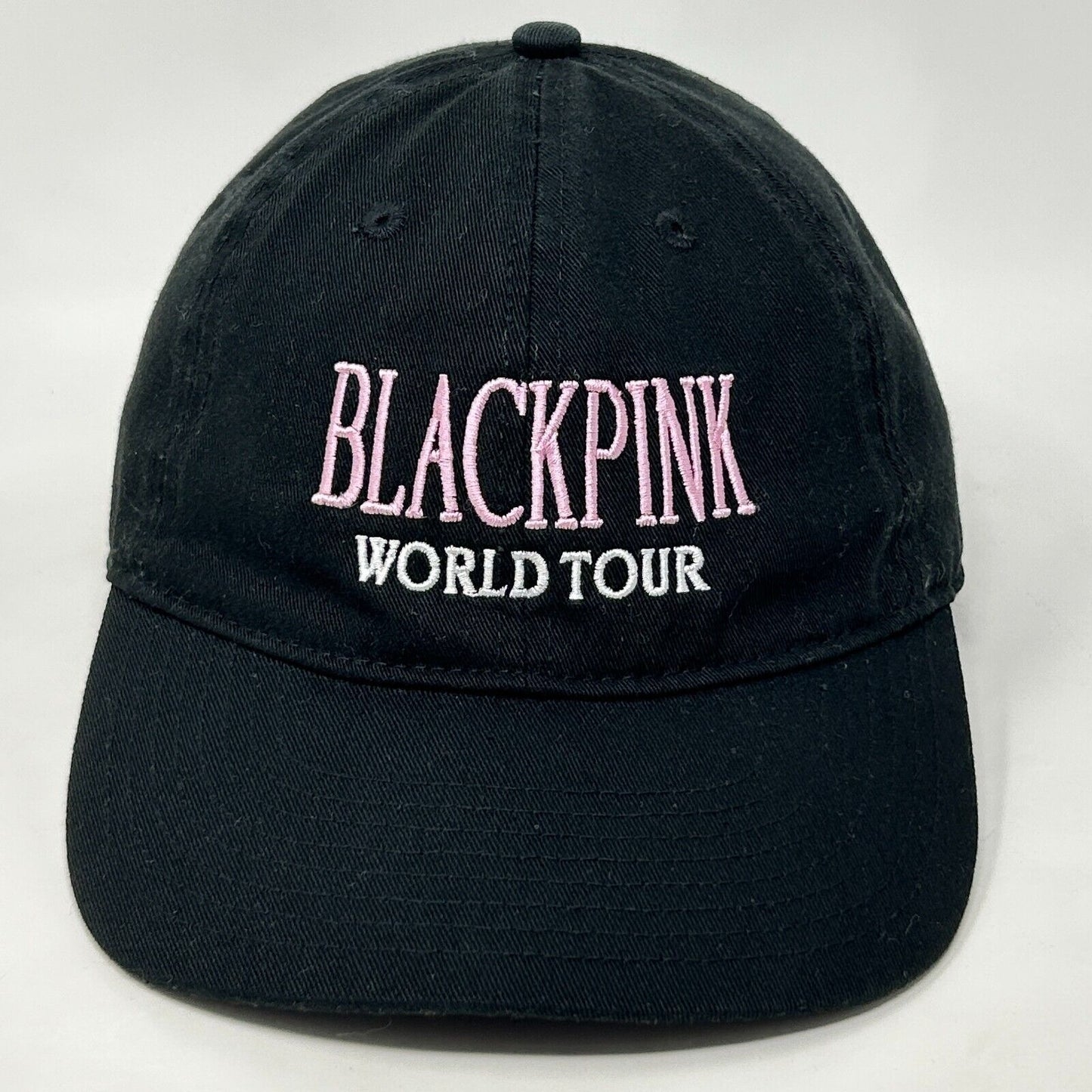 Blackpink World Tour Dad Hat Baseball Cap South Korean K-Pop Strapback Black