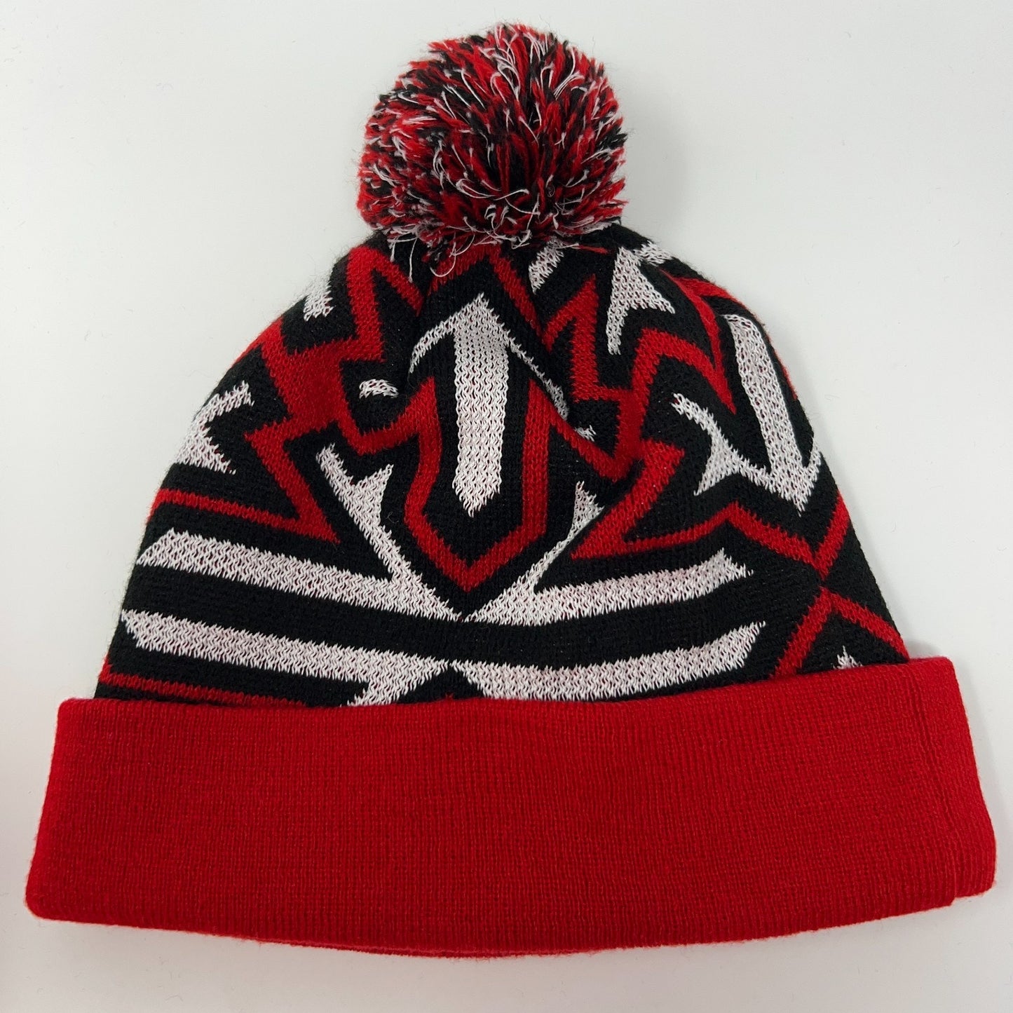 San Francisco SF 49ers Cuffed Pom Pom Beanie Toque Winter Hat NFL New Era Red
