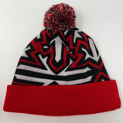 San Francisco SF 49ers Cuffed Pom Pom Beanie Toque Winter Hat NFL New Era Red