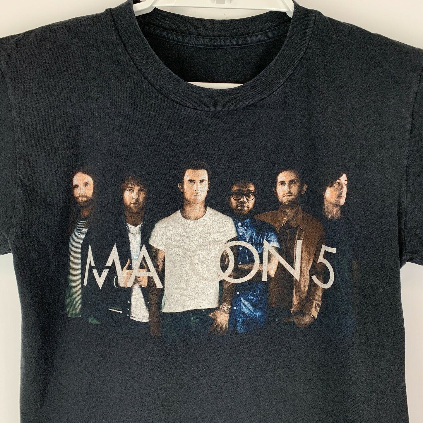 2016-2017 Maroon 5 巡演 T 恤流行摇滚乐队音乐会黑色图案 T 恤小号