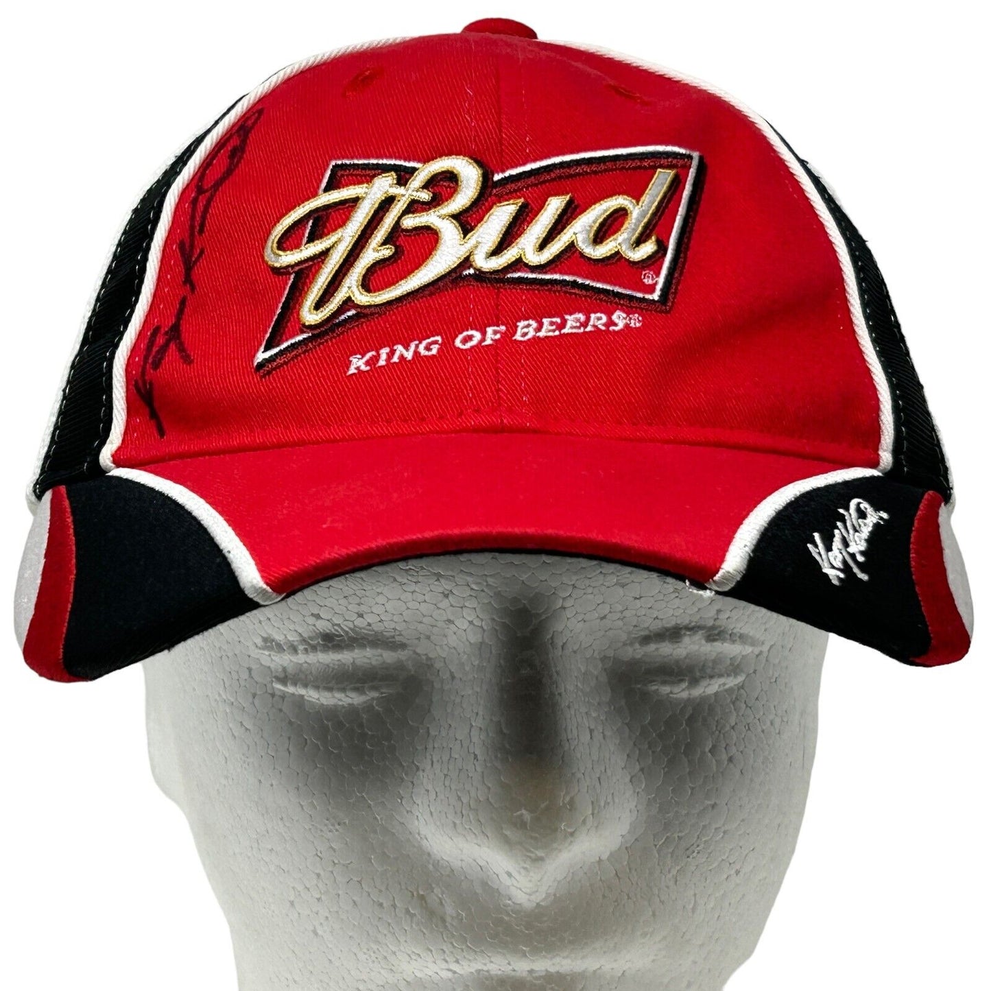Kasey Kahne Autographed Hat Signed Budweiser 2008 Pitcap NASCAR Red Baseball Cap