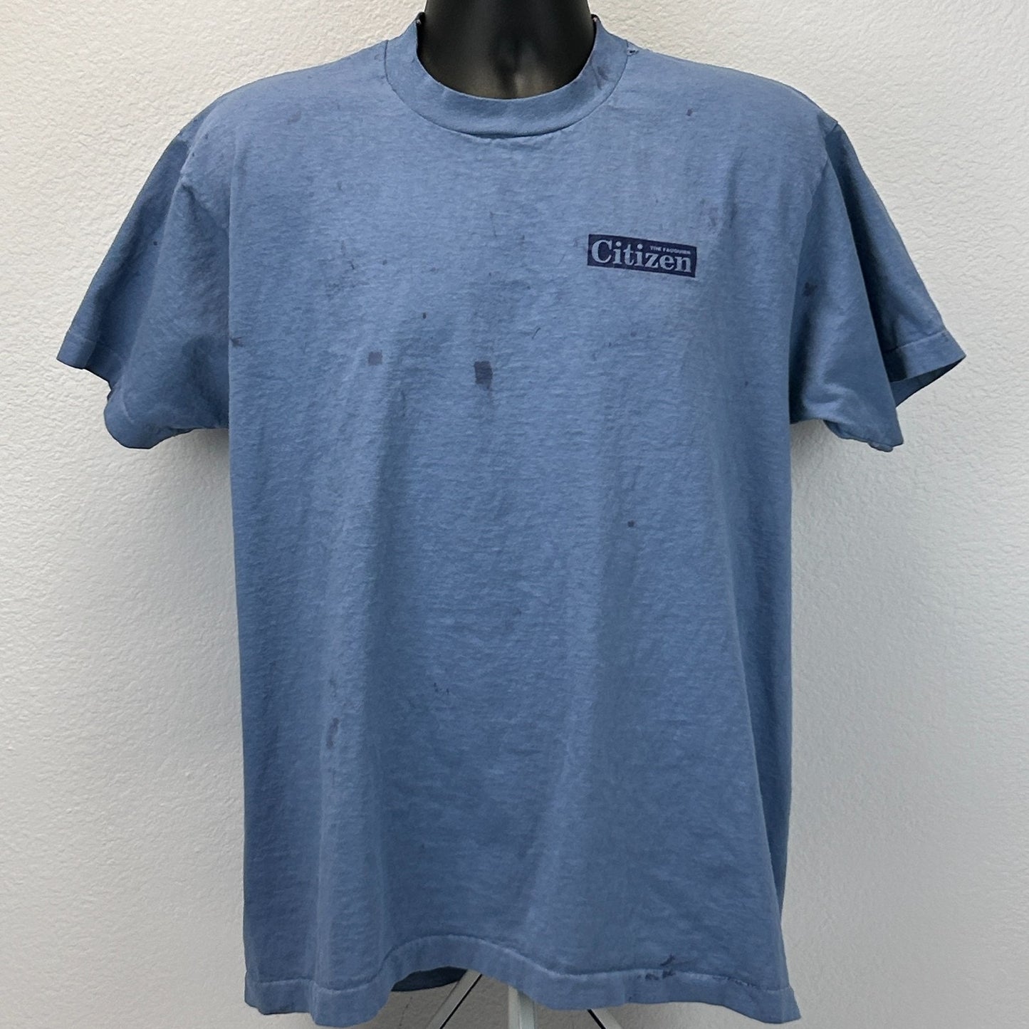 Vintage 80s 90s The Fauquier Citizen T Shirt Virginia Newspaper Blue XL X-Large