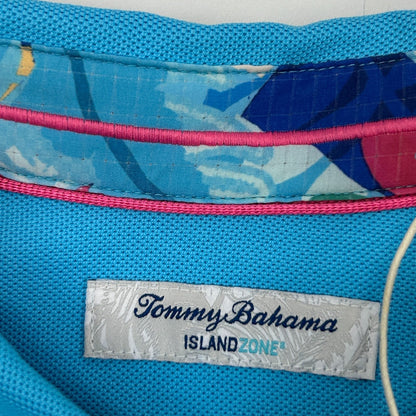 Tommy Bahama Five O'Clock IslandZone Polo Shirt Short Sleeve Blue Mens 2XL XXL