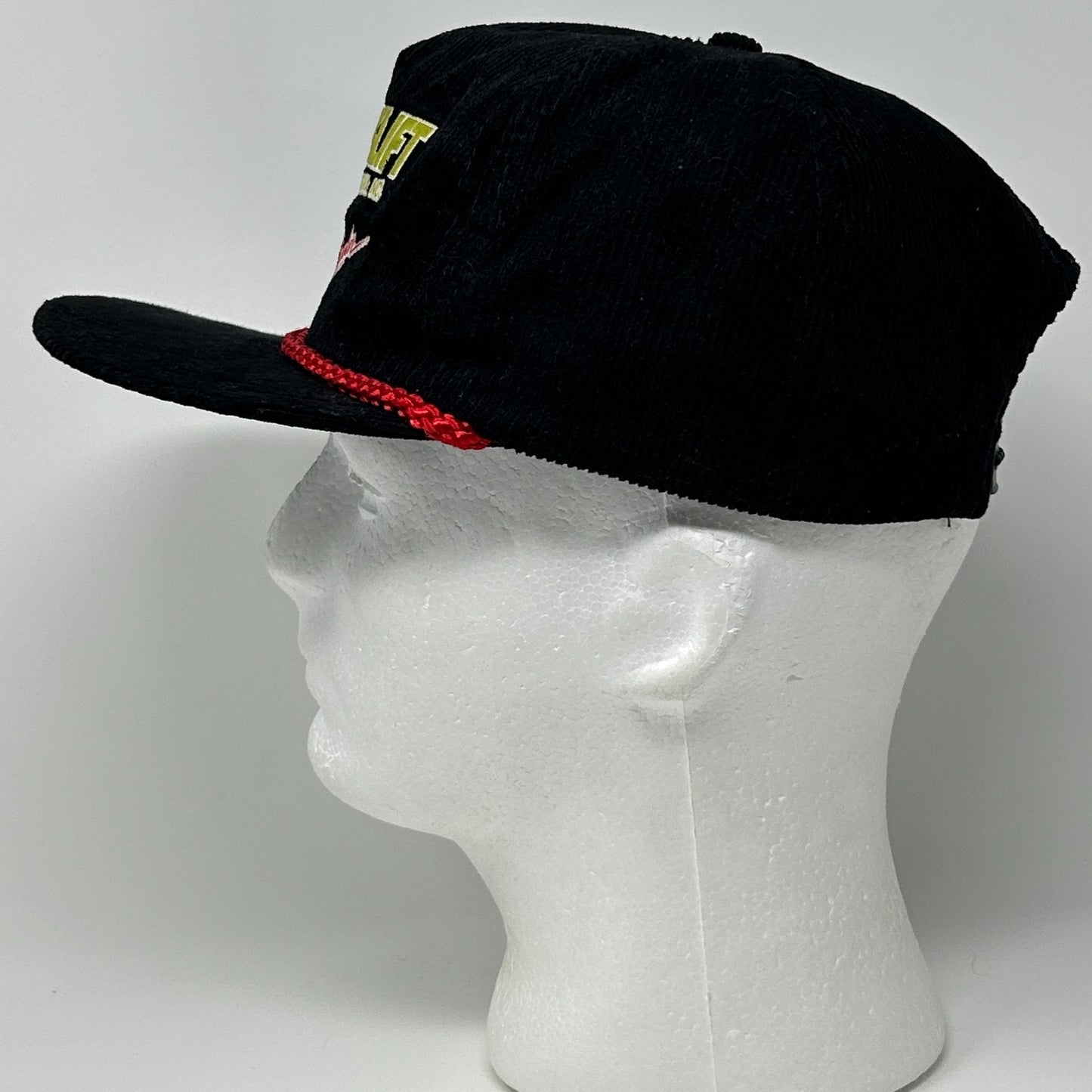 Vintage Clarklift Forklifts Hat Cap Black 80s Washington Alaska Snapback Rope