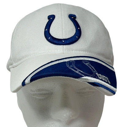Indianapolis Colts Hat NFL Football White Six Panel Strapback Baseball Cap