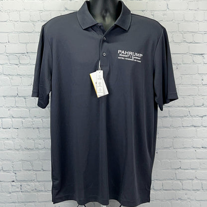 Pahrump Nugget Casino Polo XL X-Large Gray Lakeside Nevada Core365 Short Sleeve
