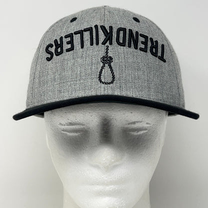Trend Killers Hat Baseball Cap Skater Skating High Mentality Snapback Gray