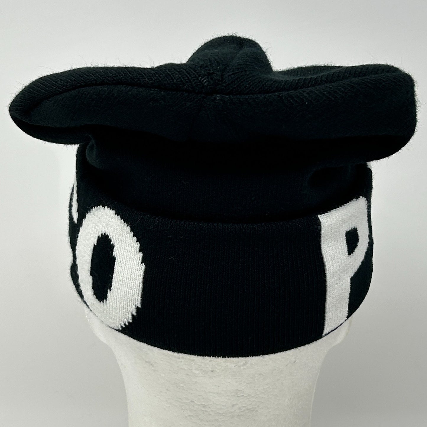 Parasuco Jeans Beanie Winter Hat Toque Streetwear Flip Cuffed Black