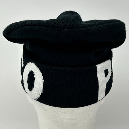 Parasuco Jeans Beanie Winter Hat Toque Streetwear Flip Cuffed Black