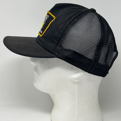 Vintage John Henry Rock Drill Jimco Black Mesh Trucker Hat Baseball Cap Snapback