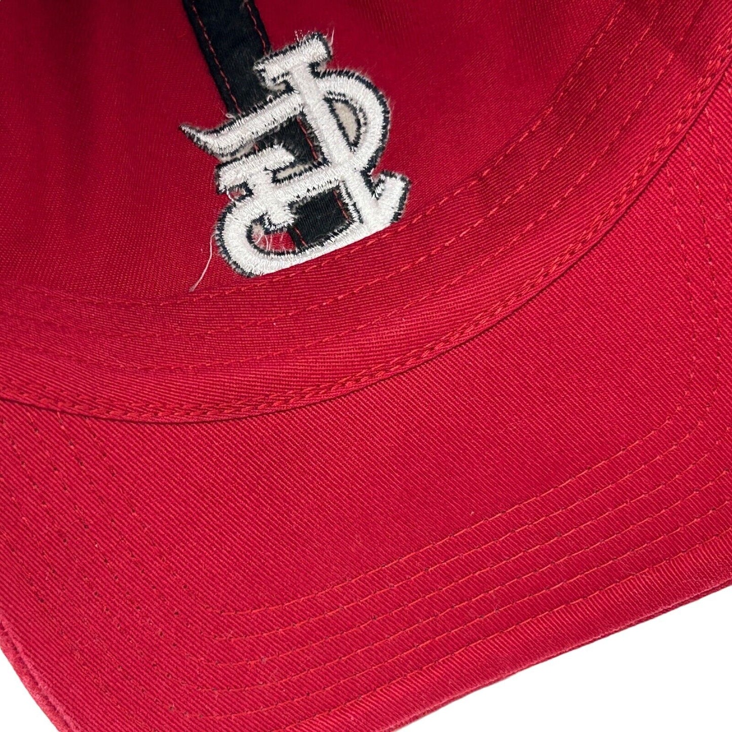 Gorra de béisbol con correa trasera de seis paneles de la MLB de St Louis Cardinals, color rojo