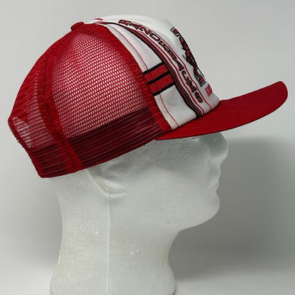 Vintage 80s Arkansas Razorbacks Trucker Hat Baseball Cap Red Hogs Mesh Snapback