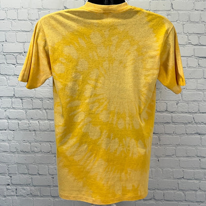 Vintage 80s Zenda Kansas 1987 Centennial T Shirt Farming Farmer Yellow M Medium