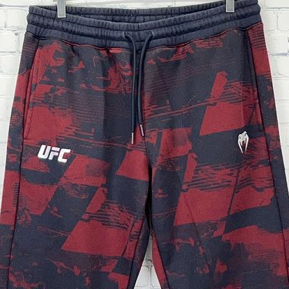 UFC Venum Sweatpants Joggers MMA Drawstring Pockets Red Navy Blue XL X-Large