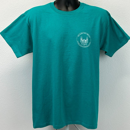 Vintage 90s Tule Springs Stake Youth Conference T Shirt Mormon LDS Green L Large