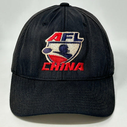 AFL China Baseball Hat Cap Arena Football League CAFL 6 Panel Black Flexfit L/XL